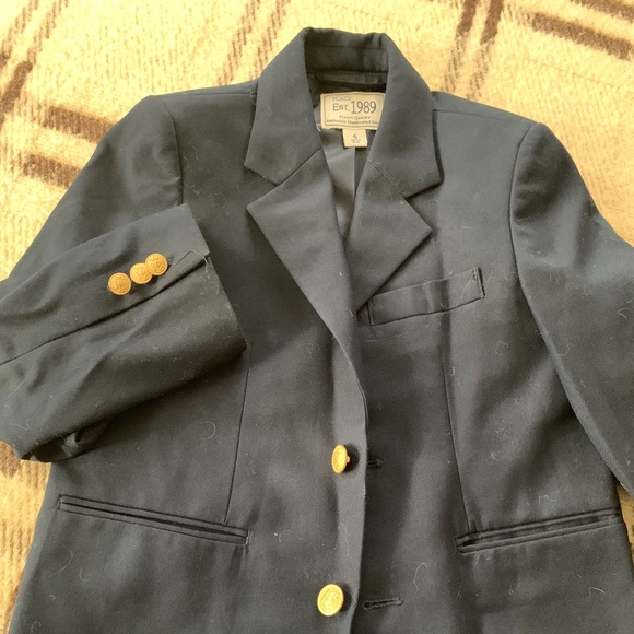 Boys Navy Blazer - VGUC - Size 6 - Picture 1 of 2